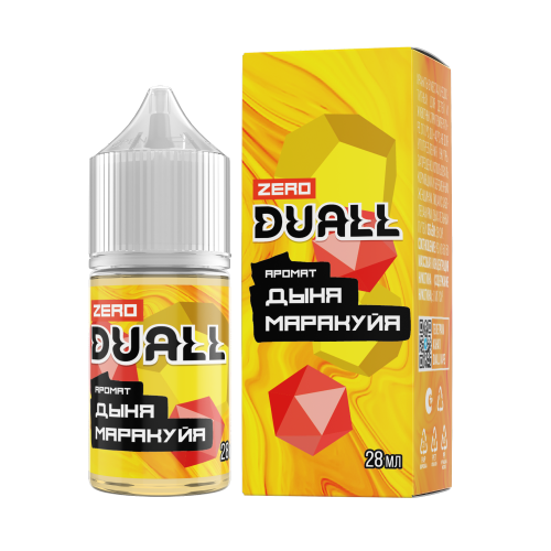 DUALL ZERO с ароматом дыни и маракуйи, 28 мл, содержание никотина: 0 мг/см3