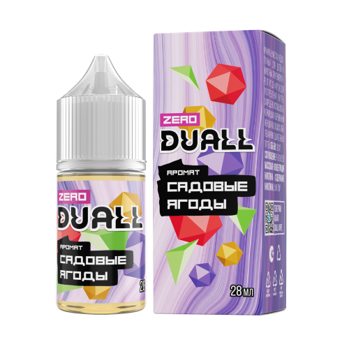 DUALL ZERO с ароматом садовых ягод, 28 мл, содержание никотина: 0 мг/см3