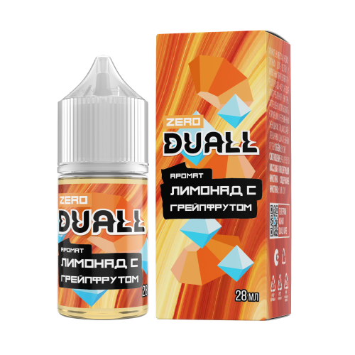 DUALL ZERO с ароматом лимонада с грейпфрутом, 28 мл, содержание никотина: 0 мг/см3