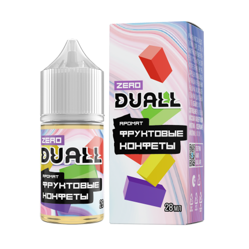 DUALL ZERO с ароматом фруктовых конфет, 28 мл, содержание никотина: 0 мг/см3