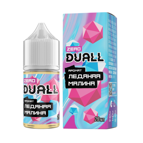 DUALL ZERO с ароматом ледяной малины, 28 мл, содержание никотина: 0 мг/см3