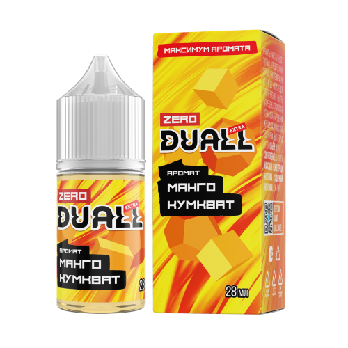 DUALL EXTRA ZERO с ароматом манго и кумквата, 28 мл, содержание никотина: 0 мг/см3
