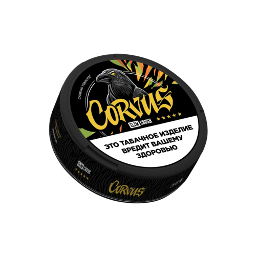 Табак жевательный Corvus Crush (Корвус Краш) SLIM с ароматом «Мята» в порционных пакетиках,13г.