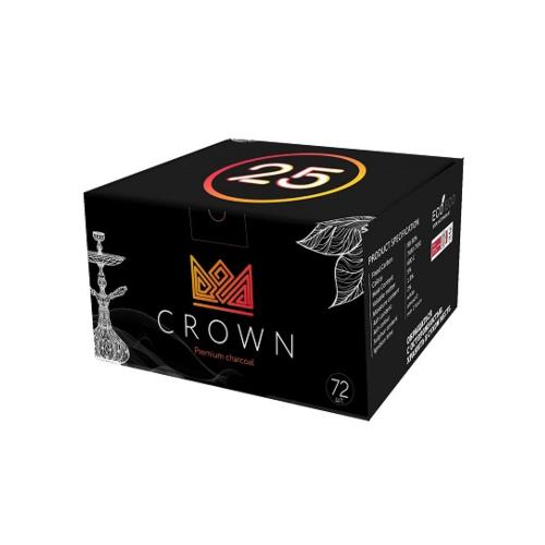 Уголь Crown 25мм, 72шт