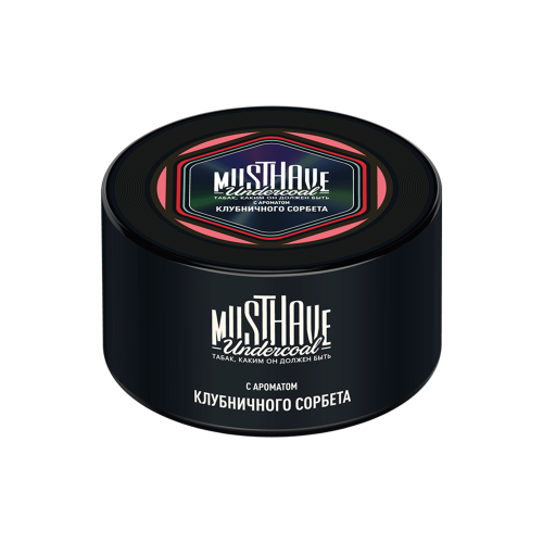 Табак для кальяна «Must Have Undercoal» банка 25 гр (Клубничный сорбет)