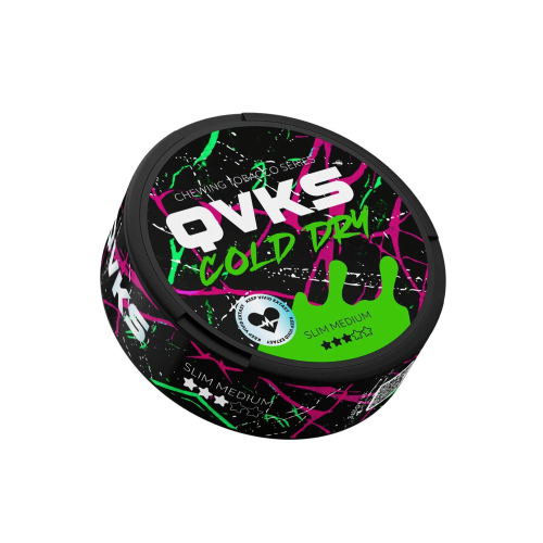 Табак жевательный QVKS с ароматом COLD DRY (SLIM MEDIUM)